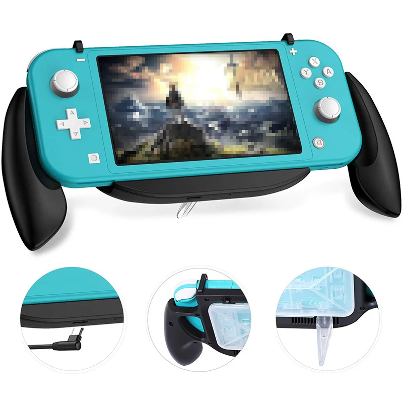

Gaming Grip Case For Nintend Switch Lite Charging Grips Cover Shell With Game Card Box Type-C Switch Lite Console Accessories