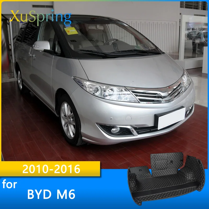 

Коврик для багажника автомобиля, прочный коврик для заднего багажника BYD M6 2010 2011 2012 2013 2014 2015 2016, защитный Стайлинг