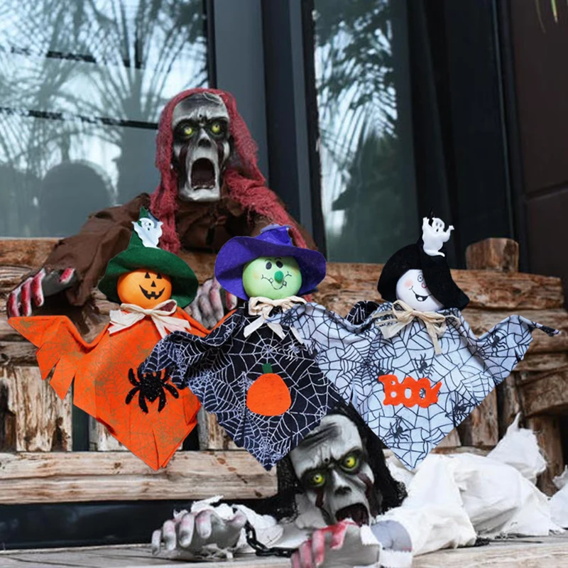 1pc Halloween Ghost Hanging Decoration Indoor Outdoor Specter Party Ornament Pendant Halloween Hanging Decoration