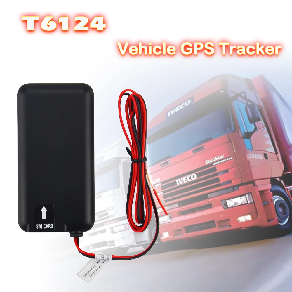 T6124 смарт GPS трекер для мотоцикла автомобиля и E-bile power cut оповещение в режиме реального времени отслеживающее устройство Встроенный датчик движения