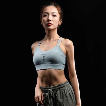 

Latin Dance Costumes Adult New Sports Fitness Clothing Sexy Vest Bra Yoga Ballroom Dance Competition Practice Clothes DQS4122