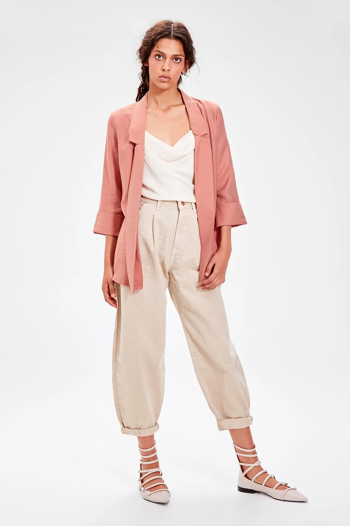 astounding  Trendyol Color Rose Classic Ceket TWOAW20CE0009