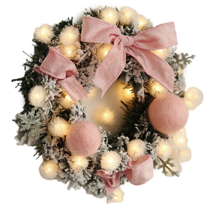Christmas Wreath New Year Window Door Decoration Props Scene Arrangement Decorations | Дом и сад