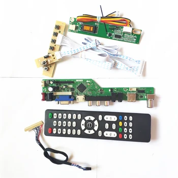 

For LTN150PF-L03/L04 T.V56 drive card board HDMI VGA USB AV LVDS 1CCFL 30Pin LCD panel monitor keyboard+Remote+Inverter DIY kit