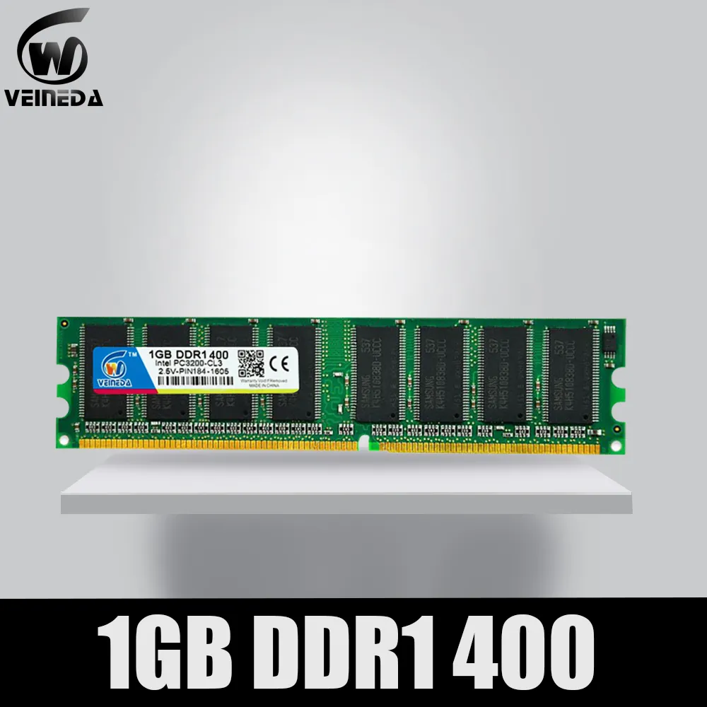 VEINEDA ddr memory ram DDR 1 1gb Rams 400 PC3200 Support PC2100 DDR 266MHz  Sdram ,PC3200 ddr 333 - AliExpress