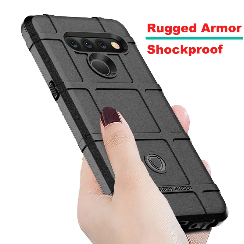 

For LG V50 ThinQ Case Rugged Armor Shockproof Cover For LG V50 ThinQ Soft Silicon Button Protection Case For LG V50 ThinQ