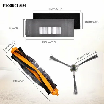 

Main Side Brush With Filter For ECOVACS DEEBOT 900 901 Replacement Accessories