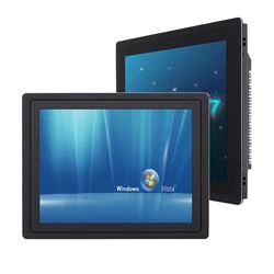 Celeron J1800 – PC industriel tactile tout en un, 15 pouces, ordinateur avec écran tactile capacitif intégré, Windows 7/8/10 Pro/Linux 