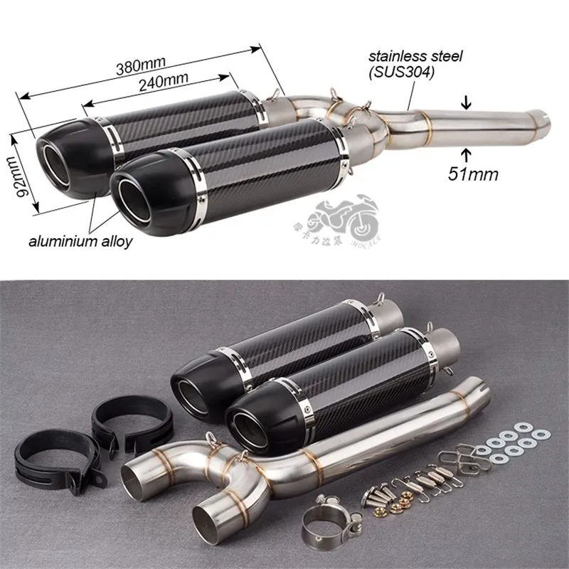 

Motorcycle modified FZ6N middle Link Pipe FZ6S FZ600 modified exhaust FZ6S FZ600 FZ6N exhaust pipe