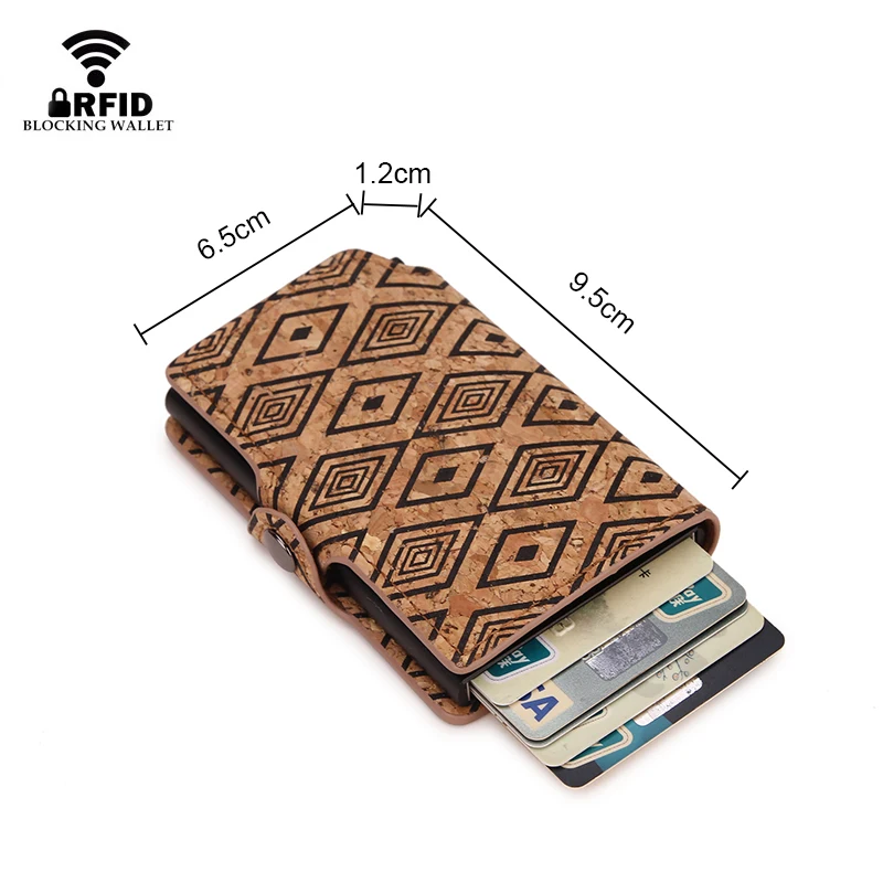 DIENQI Анти Rfid кредитный держатель для карт мужской тонкий смарт-кошелек стальной металлический кожаный бизнес-держатель для банковской карты карманная сумка Nederland