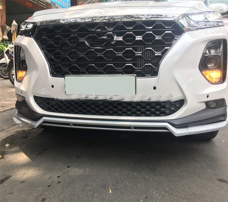 Решетка радиатора для автомобиля Hyundai new Santa fe 2019 2020 Santafe черный серебристый