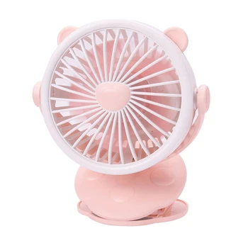 

Multifunctional Portable Clip Fan Desktop USB Charging Cute Bear Clip Fan Fan