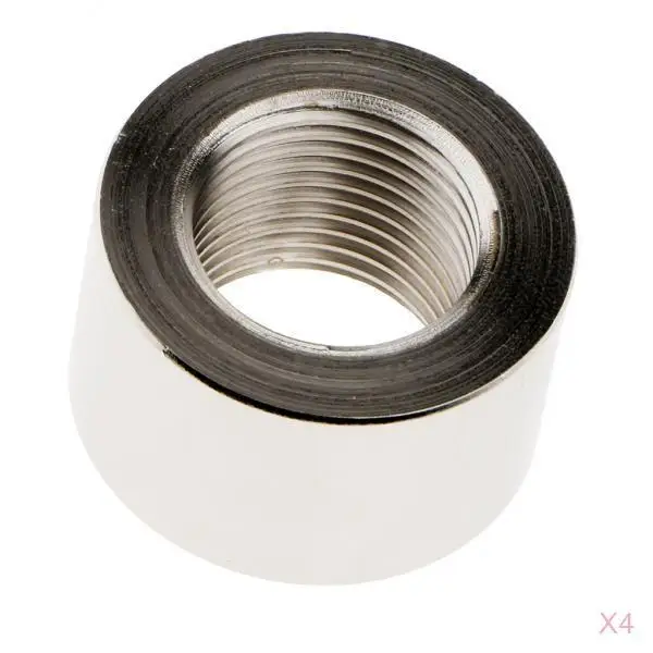 4pcs Durable M18x1.5mm O2 Oxygen Sensor Bung Adapter Exhaust Base Nut 304 Stainless Steel