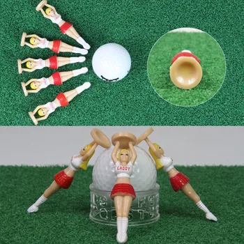 

3pcs/set Plastic Golf Tees Golf Style Golf Balls Tee Cushion Top Lovely Sexy Bikini Lady Gift est Design Golf Tools