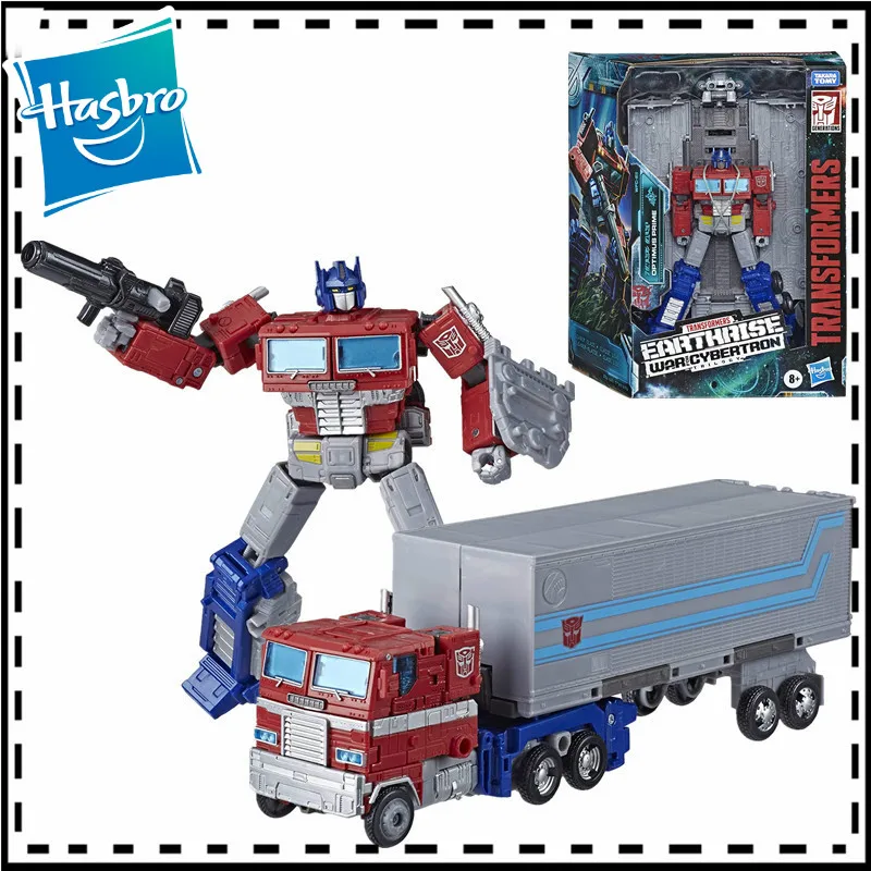 18cm Transformers Toys Generations War for Cybertron Earthrise Leader Wfc-E11 Optimus Prime Action Figure Collection Model