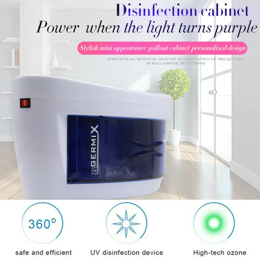 Electric UV Sterilizer Box Nail Art Tools Sterilizer Manicure Machine UV Disinfection Box Nail Tools