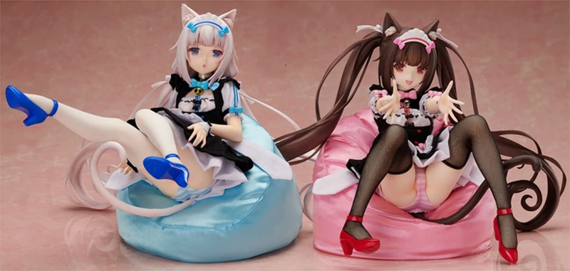 Родной аниме Nekopara Chocola & ванили сексуальная девушка ПВХ фигурку фигурки способный