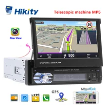 Hikity 1 din " Универсальное автомобильное радио gps навигация Bluetooth Камера заднего вида Авто Радио Видео плеер MP5 стерео аудио FM USB SD