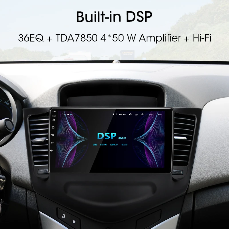 Jansite 9 &quotAndroid автомобильное радио для Chevrolet Cruze 2009 2014 RDS DSP плеер с сенсорным экраном