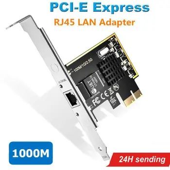 

2.5Gbps 10/100/1000Mbps PCI-E pcie riser pci express extender pci extender express card RJ45 LAN Network Adapter For PC Laptop