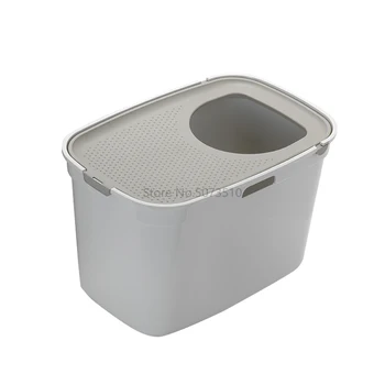 

1 Semi-enclosed top entry type to prevent large cat toilet Sander