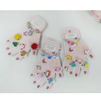 

New European and American Children's Small Ring Bracelet Cartoon Character Christmas Wind Ocean Wind Elk Dwarf Santa Claus