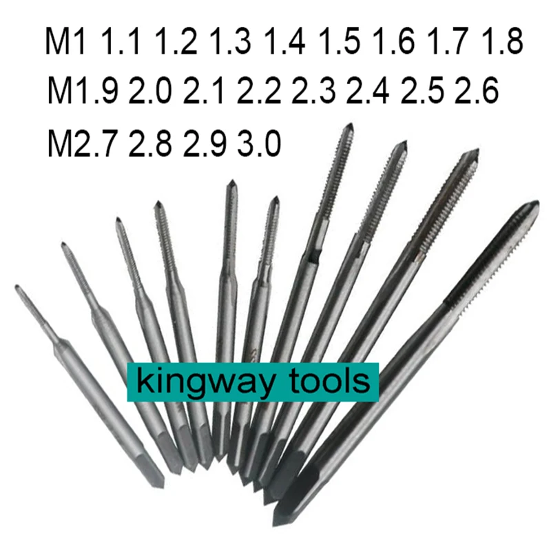 Высококачественный Метчик из быстрорежущей стали микро M0.8 M0.9 M1.0 M1.1 M1.2 M1.3 M1.4 M1.5 M1.6