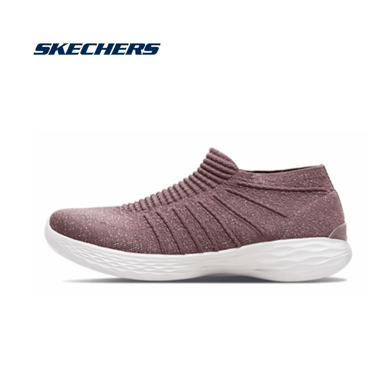 skechers brown slip on shoes womens