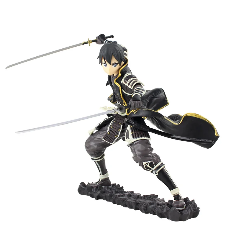 Sword Art онлайн фигурка игрушка Кирито гукаи черный тигр киригая Kazuto SAO ALO UW Модель Кукла с мечом оружие