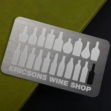 Металлическая визитная карточка из нержавеющей стали проволочная карточка для рисования пользовательская металлическая карта производство визиток из нержавеющей стали