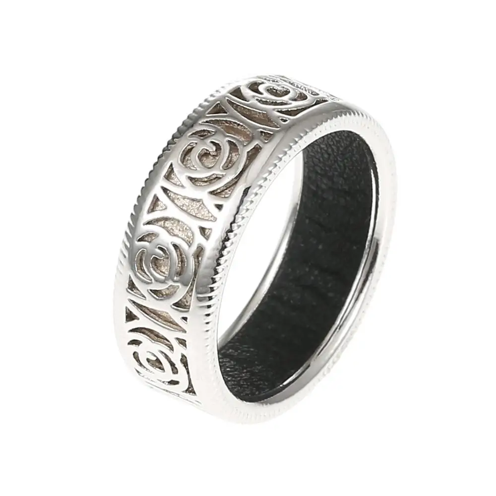 Cremo Women Jewelry Brand Vintage Rings Interchangeable Leather Hollow Eternal Ring Elegant Bijoux Femme Finger Gold Bague | Украшения и