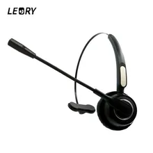 LEORY bluetooth Headset With Noise Cancel Mic Wireless Head Mounted Earphone for Business Office Call Center Customer Serivice