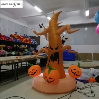 

Halloween Ghost Holding Tree Air mold Warm Halloween Decoration Horror Props Halloween Horror Decoration Outdoor Inflatable Toys
