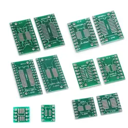 10 шт. PCB плата комплект SMD поворот в DIP адаптер конвертер пластина SOP MSOP SSOP TSSOP SOT23 8 10 14 16 20 28 SMT в DIP