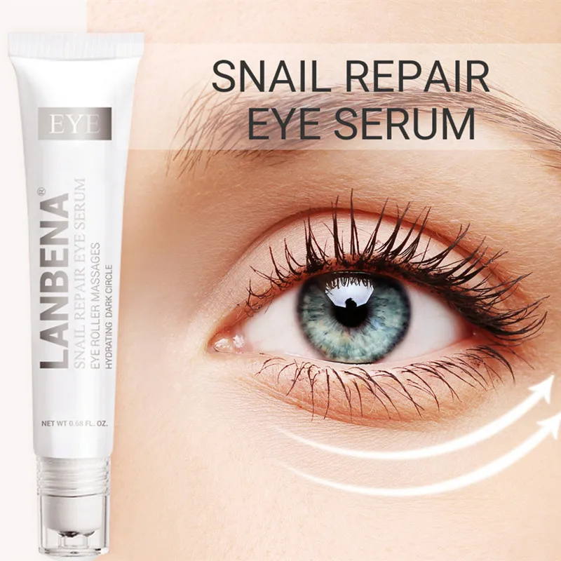 

LANBENA Snail Repair Eye Cream for Dark Circles And Eye Bag Remover Eye Cream Anti Wrinkle Anti Aging Nourishing Firming Smooth