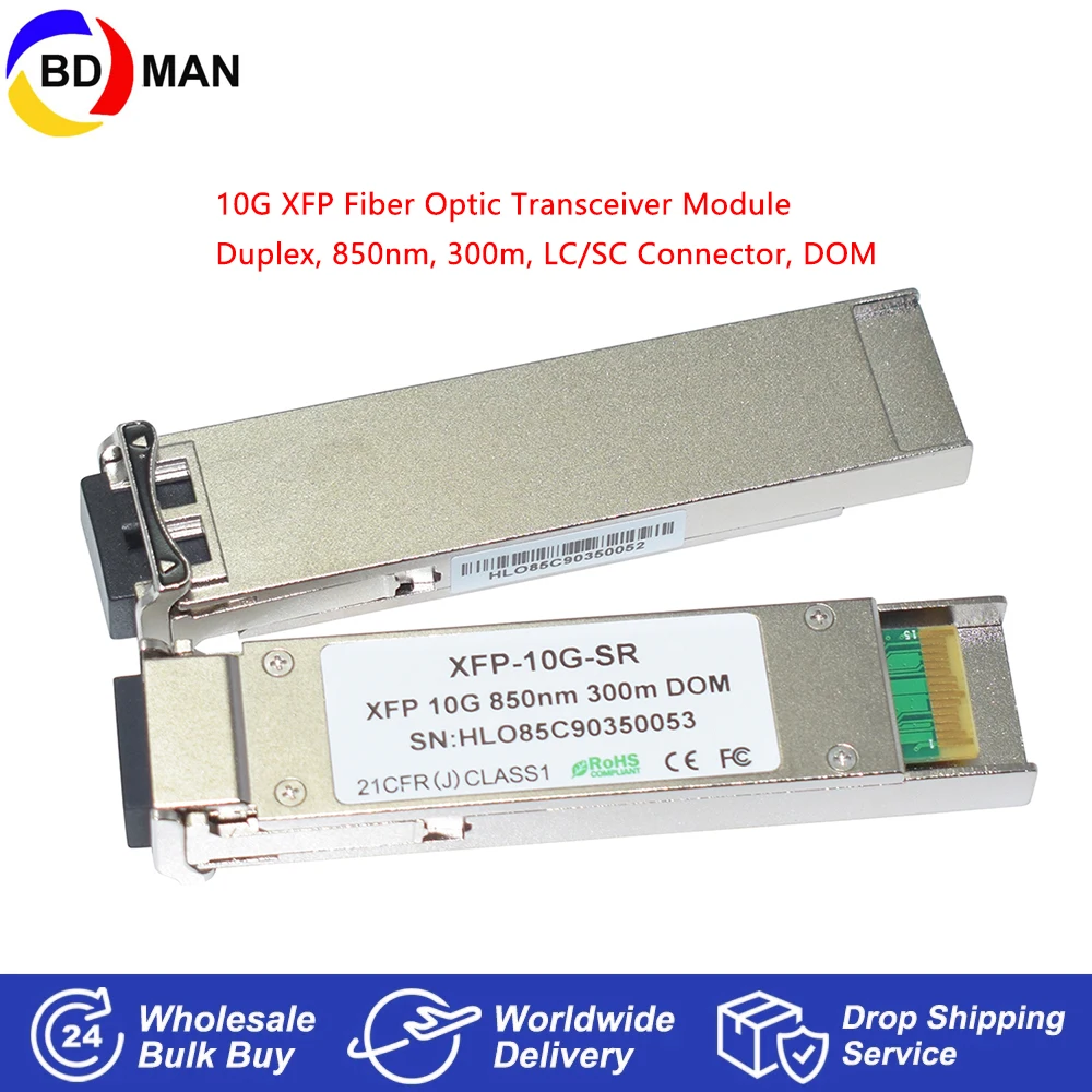 10Gbps XFP Transceiver Module 850nm DOM Up to 300m Multi-Mode Dual Optic Fiber Compatibale for XFP-10G-MM-SR XFP-10GE-SR.. | Мобильные