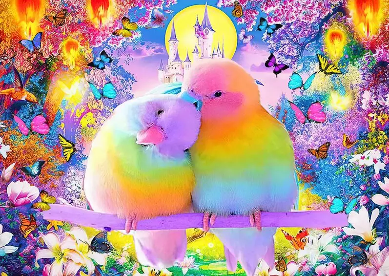 

Деревянный Пазл «любящая Птица», 500 шт., ersion, пазл, взрослые и детские развивающие игрушки