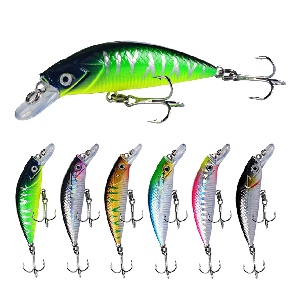 POETRYYI 1 Adet Minnow Bal k l k Lures Wobblers 6cm 6g Batan Yapay 
