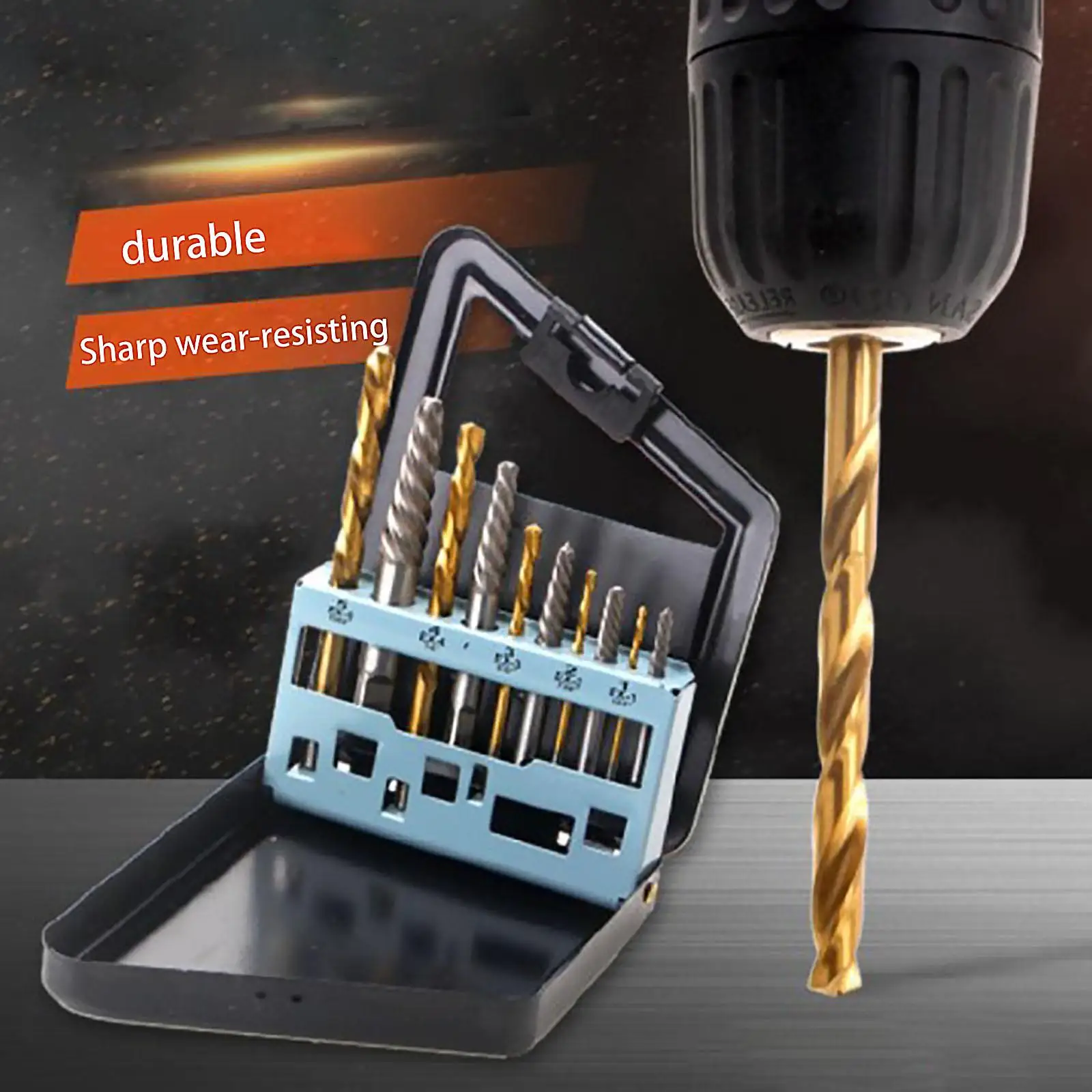 Damaged Screw Extractor Tap Extractors Drill Extractor Set HSS Bolt