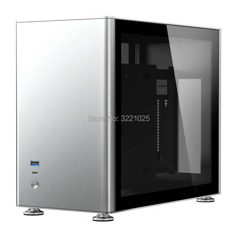 Jonsbo A4 серебро A4S ITX шасси поддерживает 240 с водяным охлаждением SFX-L блок питания алюминиево-магниевый настольный компьютер