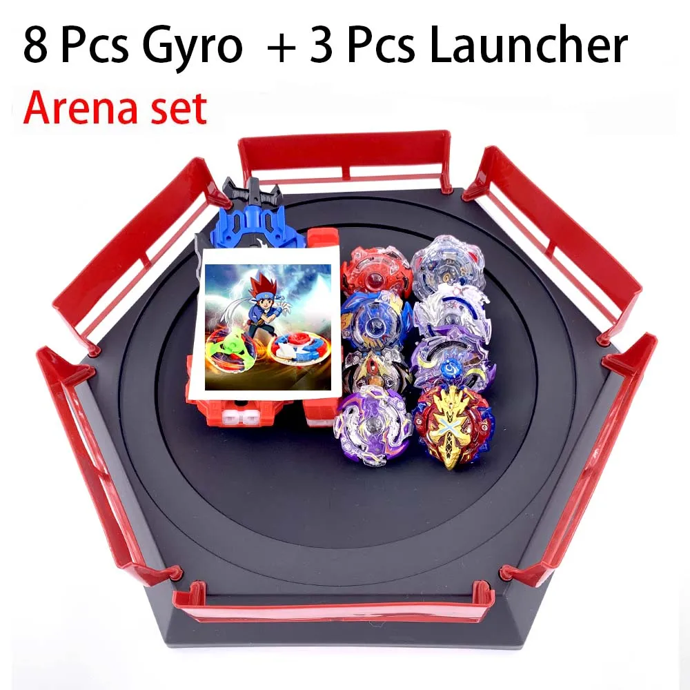 Горячий набор Beyblade Арена волчок металлический бой Bey blade металлический Bayblade стадион детские подарки классическая игрушка для детей - Цвет: 10-ZDP-PT-11PCS