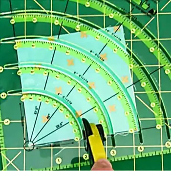 

8 inch Patchwork Ruler Sewing Ruler DIY Tailor Foot Aligned Cutting Sewing Craft Tool Office & School Supplies