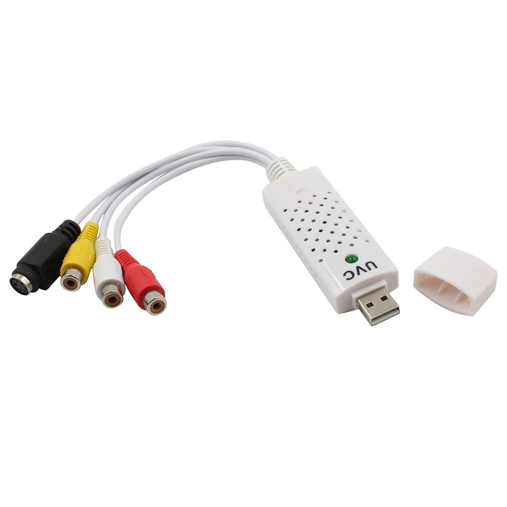 USB 2.0 Захват видео TV DVD VHS Видео DVR Capture Adapter Card с аудио Поддержка Win7 / 8 Vista Для