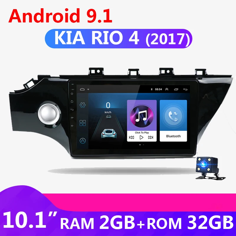 Автомагнитола для KIA RIO 10 дюймов 2 Din Android 9 1 сенсорный экран 2017 дюйма GPS Wi Fi