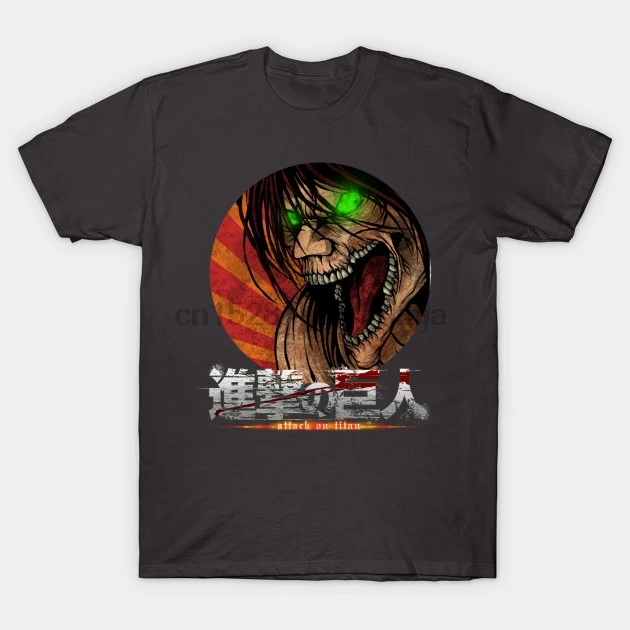 Men tshirt eren titan attack on Shingeki No Kyojin T Shirt women T-Shirt tees top | Мужская одежда
