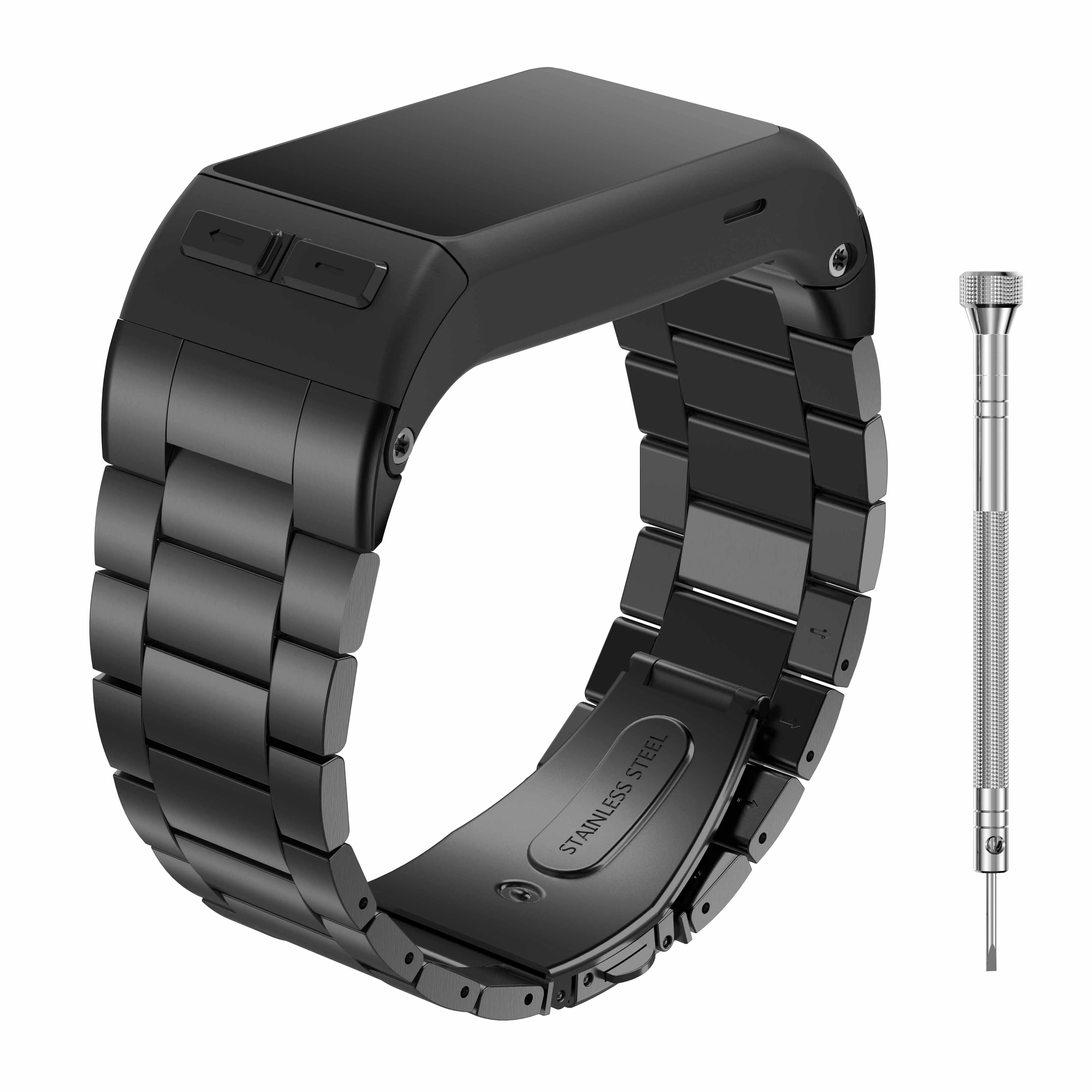 Ремешок для наручных часов из нержавеющей стали для Garmin Vivoactive HR, металлический сменный ремешок только для Garmin Vivoactive HR Sports gps