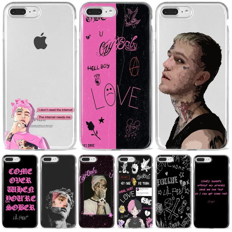 Lil Peep Bo CryBaby мягкий силиконовый чехол из ТПУ для телефона iPhone 8 7 6 6S Plus X XS MAX 5 XR SE 12 Mini
