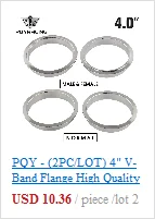 PQY- 2" STAINLESS STEEL 304 TURBO/INTERCOOLER/DOWNPIPE/DOWN PIPE/HOSE V-Band CLAMP PQY-VCN2