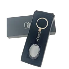 10 шт. Овальный Кристалл пустые брелоки для сублимации теплопередачи индивидуальные брелок для ключей с пейзажем