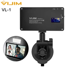 VIJIM LED Regulável Luz de Vídeo na Câmera do Smartphone Vlog Preencher Luz RGB Efeito de Cor Clara Gel para Sony A6400 A6300 canon Nikon